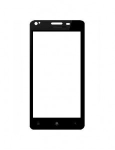 Replacement Front Glass For Videocon Infinium Z52 Inspire Black By - Maxbhi.com