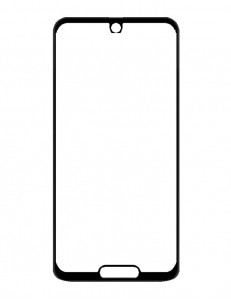 Replacement Front Glass For Sharp Aquos R2 Compact Black By - Maxbhi Com