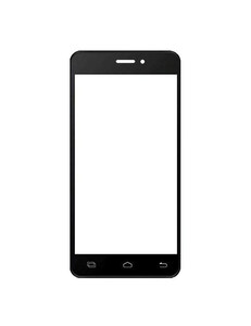 Replacement Front Glass For Seatel L4 White By - Maxbhi Com