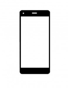 Replacement Front Glass For Infocus M812 Black By - Maxbhi.com