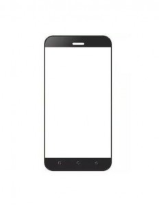 Replacement Front Glass For Lemon Blaze Plus 502 Black By - Maxbhi.com