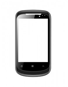 Replacement Front Glass For Celkon A 107 Plus Black By - Maxbhi.com