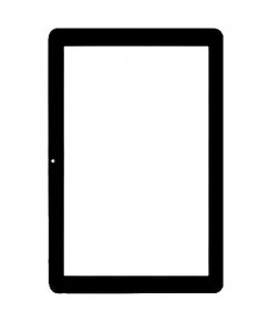 Replacement Front Glass For Acer Iconia Tab A200 Black By - Maxbhi.com