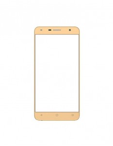 Replacement Front Glass For Zen Admire Metal White By - Maxbhi.com