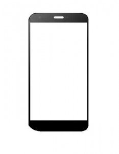 Replacement Front Glass For Wynncom Mega Black By - Maxbhi.com