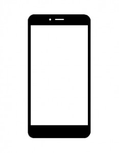 Replacement Front Glass For Lava Z41 Blue By - Maxbhi Com