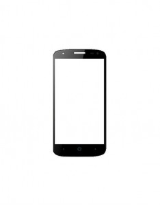 Replacement Front Glass For Zte Fit 4g Smart Black By - Maxbhi.com
