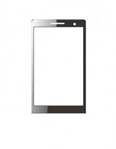 Replacement Front Glass For Movil Mt1 Chat Black By - Maxbhi.com