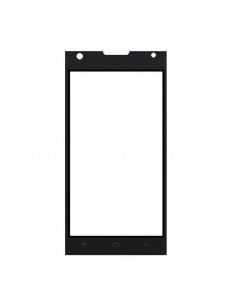 Replacement Front Glass For Cubot P7 Black By - Maxbhi.com