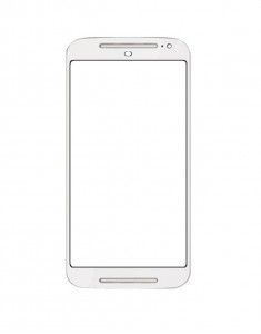 Replacement Front Glass For Motorola Moto G2 Dual Sim White By - Maxbhi.com