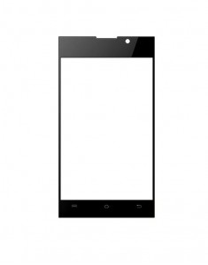 Replacement Front Glass For Lava A48 Black By - Maxbhi.com