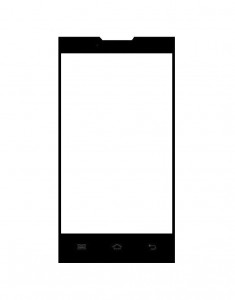 Replacement Front Glass For Rage Magic 40bx Black By - Maxbhi.com