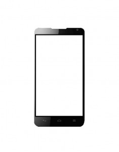 Replacement Front Glass For Huawei Ascend D1 U9500 Black By - Maxbhi.com