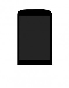 Lcd With Touch Screen For Zen P35 Black By - Maxbhi.com