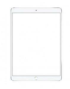 Replacement Front Glass For Apple Ipad Pro 10.5 2017 Wifi Cellular 256gb White By - Maxbhi.com