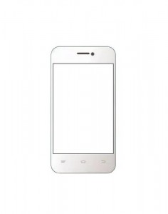 Replacement Front Glass For Hitech S300i Black By - Maxbhi.com