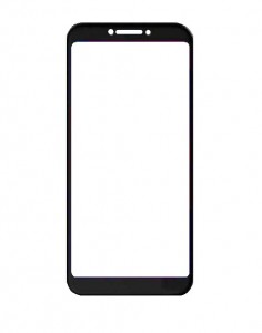 Replacement Front Glass For Blu Studio Mega 2018 Black By - Maxbhi Com