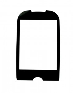 Replacement Front Glass For Reliance Samsung Corby Black By - Maxbhi.com