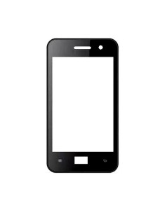 Replacement Front Glass For Gfive Spark A1 Black By - Maxbhi.com