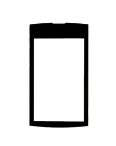 Replacement Front Glass For Nokia Asha 3050 Black By - Maxbhi.com