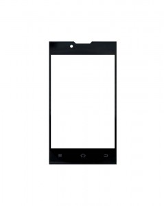 Replacement Front Glass For Nuvo Alpha Ns35 Black By - Maxbhi.com