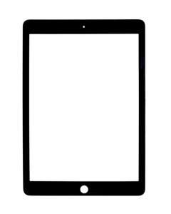 Replacement Front Glass For Apple Ipad Wifi Black By - Maxbhi.com