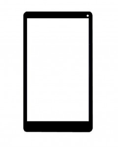 Replacement Front Glass For Lava Ivory M4 Silver By - Maxbhi.com