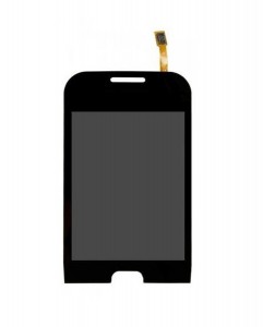 Lcd With Touch Screen For Samsung Champ Deluxe Duos Black By - Maxbhi.com