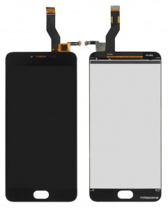 Lcd With Touch Screen For Meizu M3 Note 16gb Black By - Maxbhi Com
