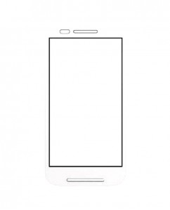 Replacement Front Glass For Motorola Moto E Dual Tv Xt1025 With Digital Tv White By - Maxbhi.com