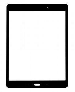 Replacement Front Glass For Samsung Galaxy Tab A 9.7 Lte Black By - Maxbhi.com