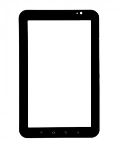 Replacement Front Glass For Samsung Galaxy Tab Tmobile Black By - Maxbhi.com