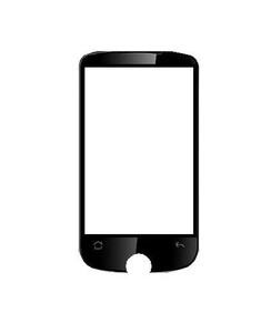 Replacement Front Glass For Karbonn K1818 White By - Maxbhi.com