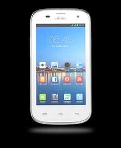 LCD with Touch Screen for Infinix Surf Spice X403 - White