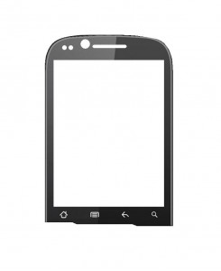 Replacement Front Glass For Spice Mi285 Stellar Black By - Maxbhi.com