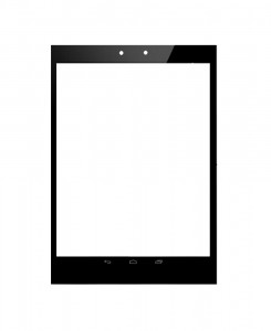 Replacement Front Glass For Hp Pro Slate 12 Black By - Maxbhi.com