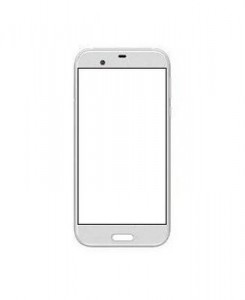 Replacement Front Glass For Sharp Aquos R White By - Maxbhi.com