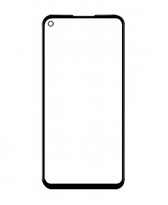 Replacement Front Glass For Huawei Nova 5z White By - Maxbhi Com