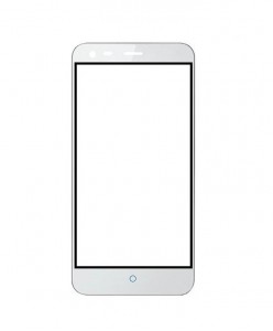 Replacement Front Glass For Zte Blade S6 Plus Black By - Maxbhi.com