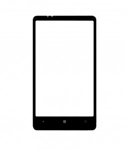 Replacement Front Glass For Htc Hd7 T9292 Black By - Maxbhi.com
