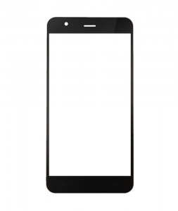 Replacement Front Glass For Wammy Note 4 Black By - Maxbhi.com