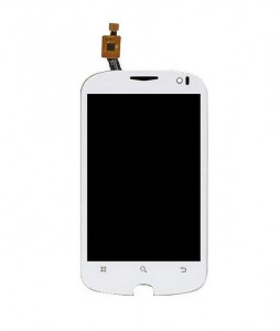 Lcd With Touch Screen For Alcatel Ot990 White By - Maxbhi.com