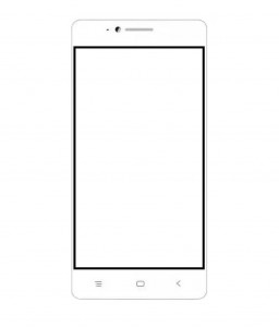 Replacement Front Glass For Wing M4 White By - Maxbhi.com