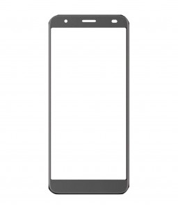 Replacement Front Glass For Coolpad Mega 5c Black By - Maxbhi Com