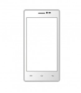 Replacement Front Glass For Intex Aqua I5 Mini White By - Maxbhi.com