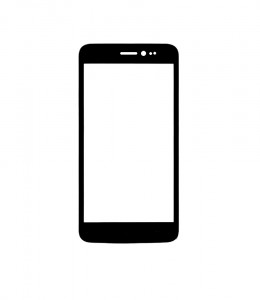 Replacement Front Glass For Wiko Lenny Black By - Maxbhi.com