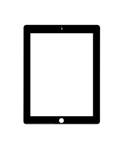 Replacement Front Glass For Apple Ipad 3g Silver By - Maxbhi.com