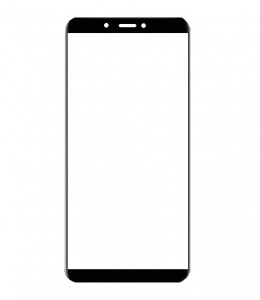 Replacement Front Glass For Lava Z62 Black By - Maxbhi Com