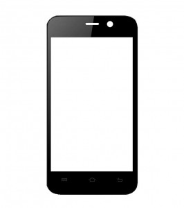 Replacement Front Glass For Qmobile Noir X35 Black By - Maxbhi Com