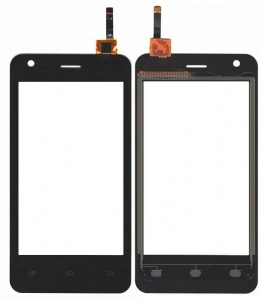 Touch Screen Digitizer For Lyf Flame 2 Black By - Maxbhi Com